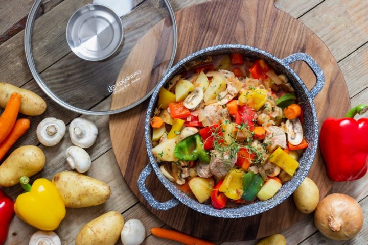 Runder Topf 5,6 l Granitbeschichtung – Ideal zum Kochen & Schmoren 🍲