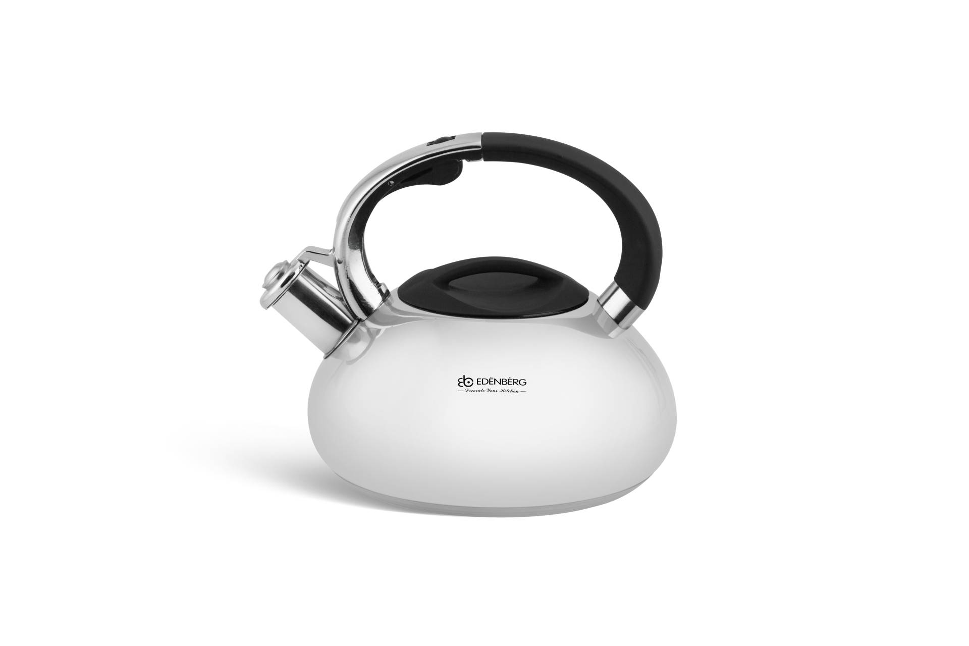 Edenberg Wasserkocher 2.5L – Edelstahlkessel mit Pfeifmechanismus ⚡